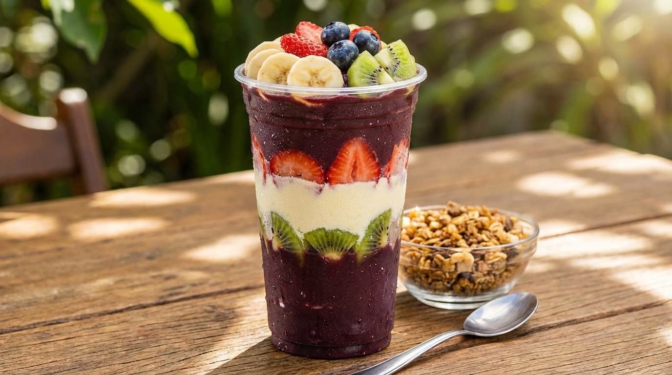 Monte seu Açaí - Produto disponível na vitrine